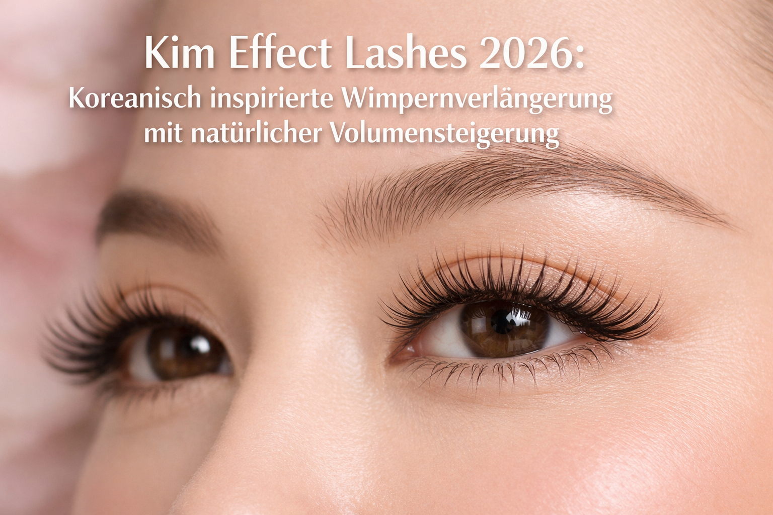 Kim Effect Lashes 2026: Koreanisch inspirierte Wimpernverlängerung mit natürlicher Volumensteigerung