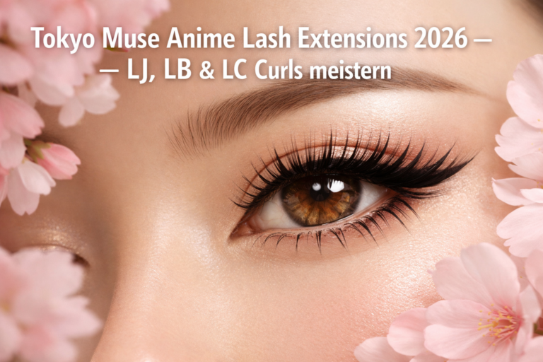 Tokyo Muse Anime-Inspired Lash Extensions 2026: Mastering LJ, LB, and LC Curls for Clean, Precise Eastern European Precision