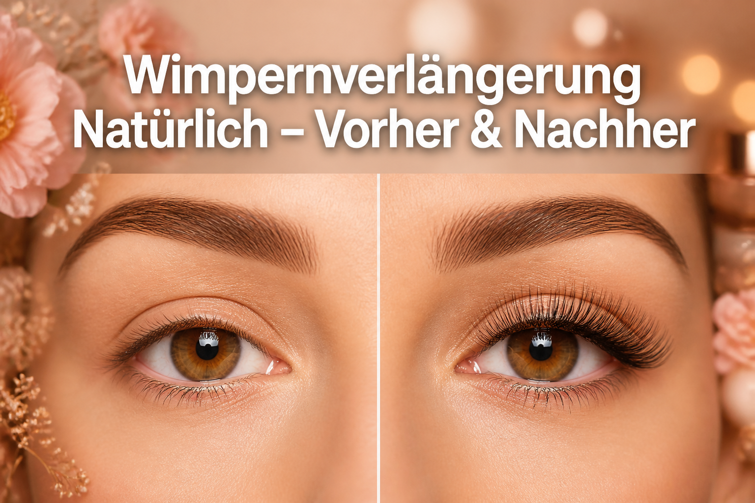 wimpernverlängerung natürlich vorher-nachher