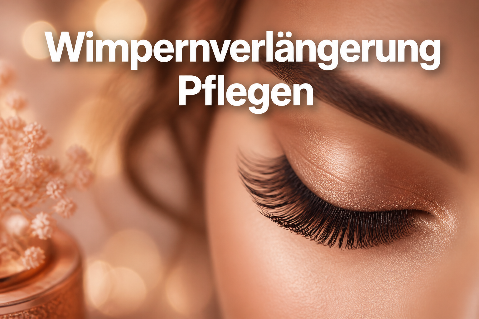 wimpernverlängerung pflegen