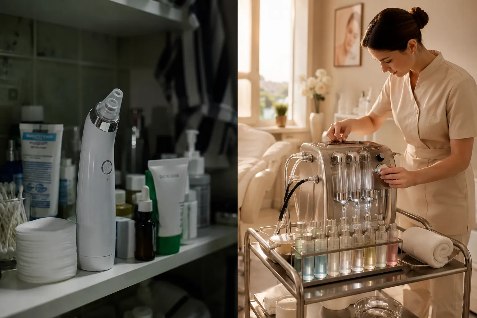 Aqua Facial zuhause oder im Studio: Was bringt mehr?