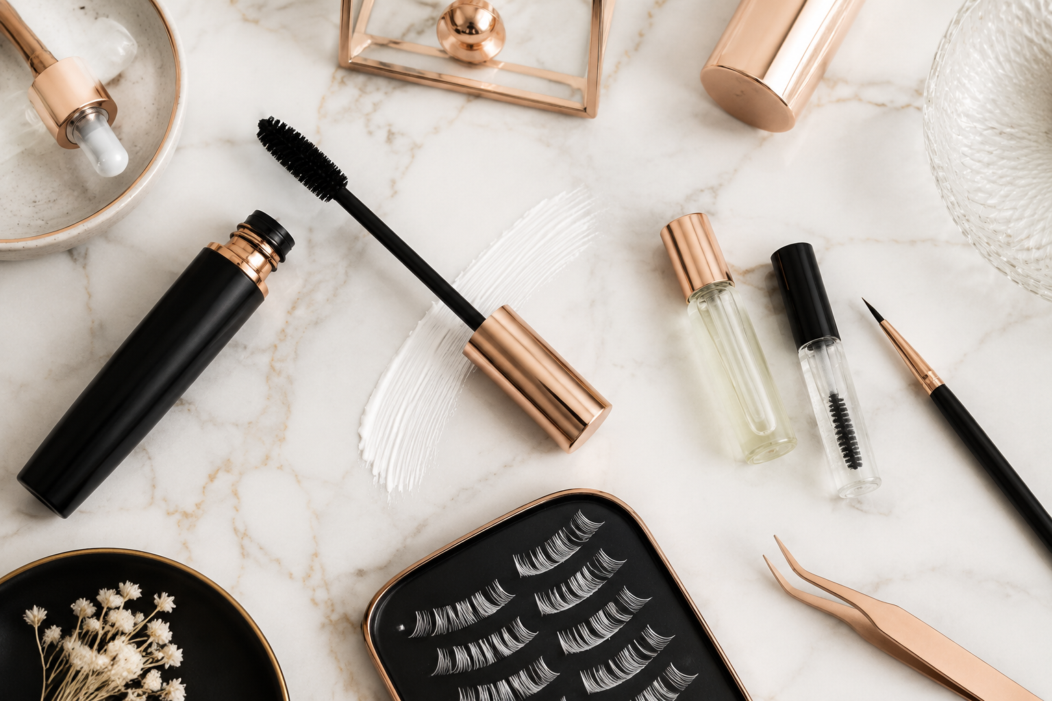 Make-up-Tipps und Styling für weiße Wimpern