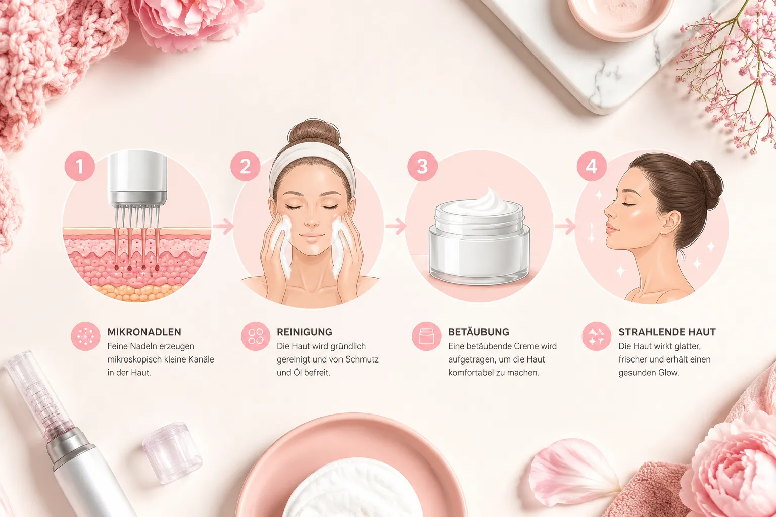 Microneedling für Anfänger: Schritt für Schritt, der Ablauf deiner ersten Behandlung