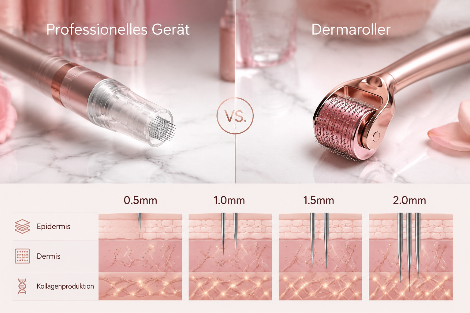 Microneedling vs. Dermarolling: Was ist der Unterschied?