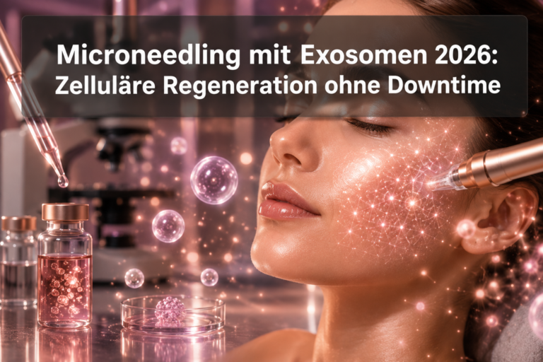 Microneedling mit Exosomen 2026: Zelluläre Regeneration ohne Downtime