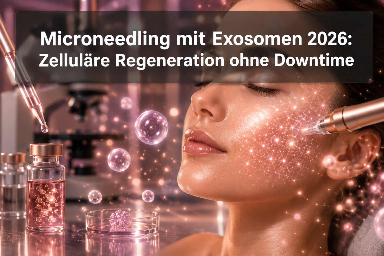 Microneedling mit Exosomen 2026: Zelluläre Regeneration ohne Downtime