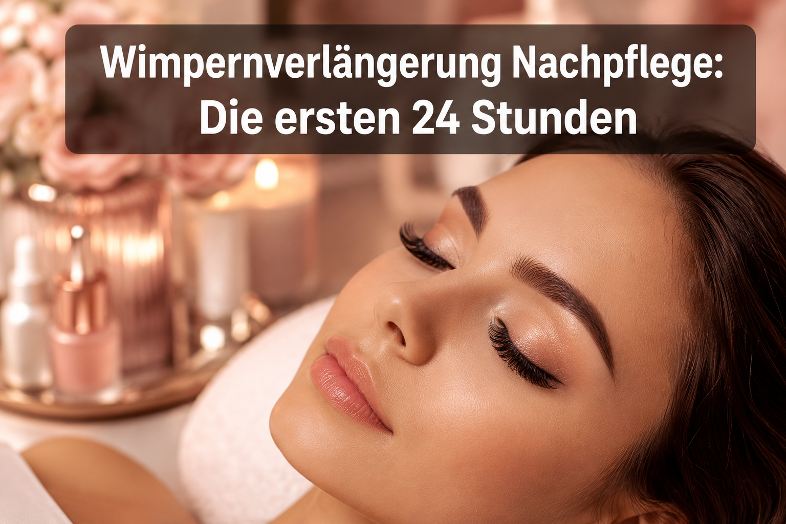 Wimpernverlängerung Nachpflege: Die ersten 24 Stunden nach der Behandlung