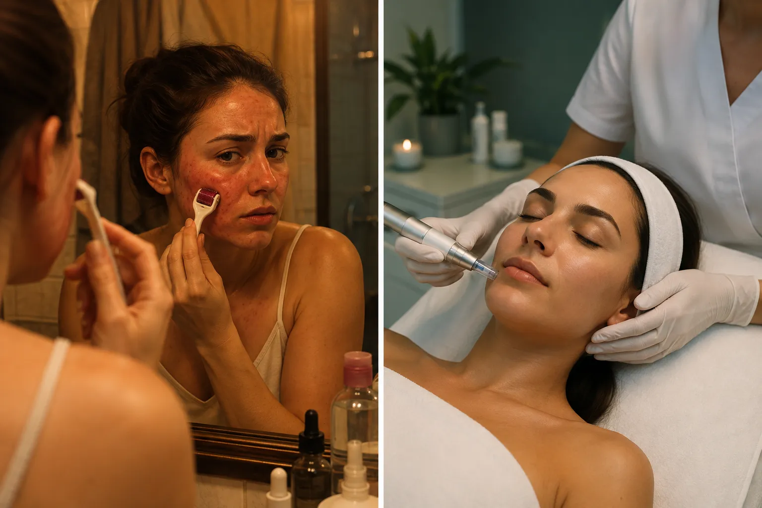 Kosten: Professionelles Microneedling vs. Heimgeräte