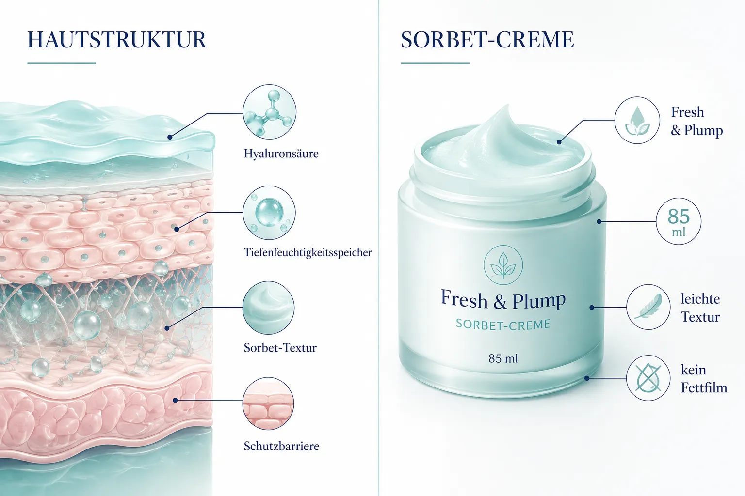 Was ist die Garnier Hyaluron Fresh & Plump Sorbet Creme?