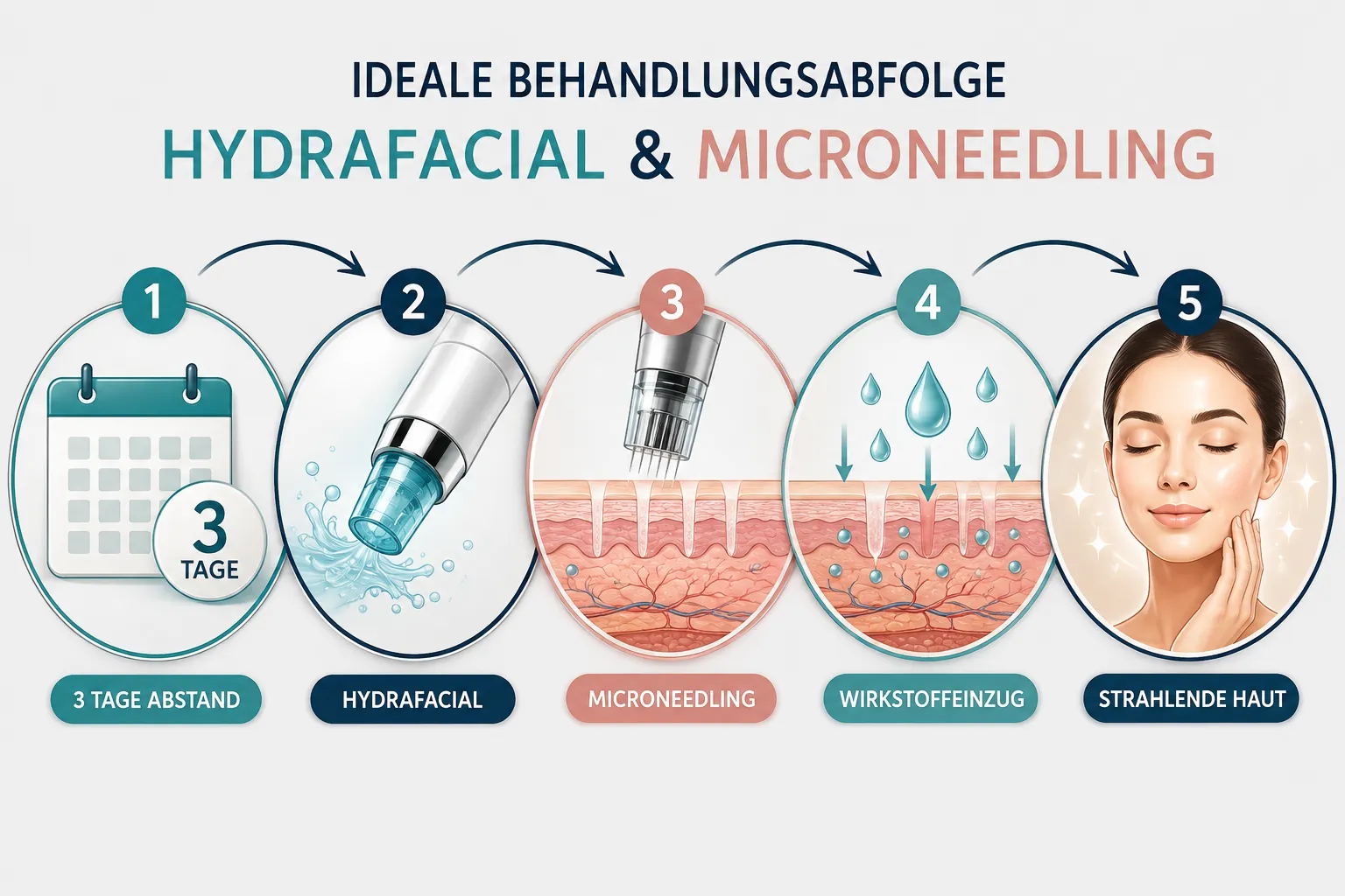 Wie oft sollte man HydraFacial und Microneedling machen?