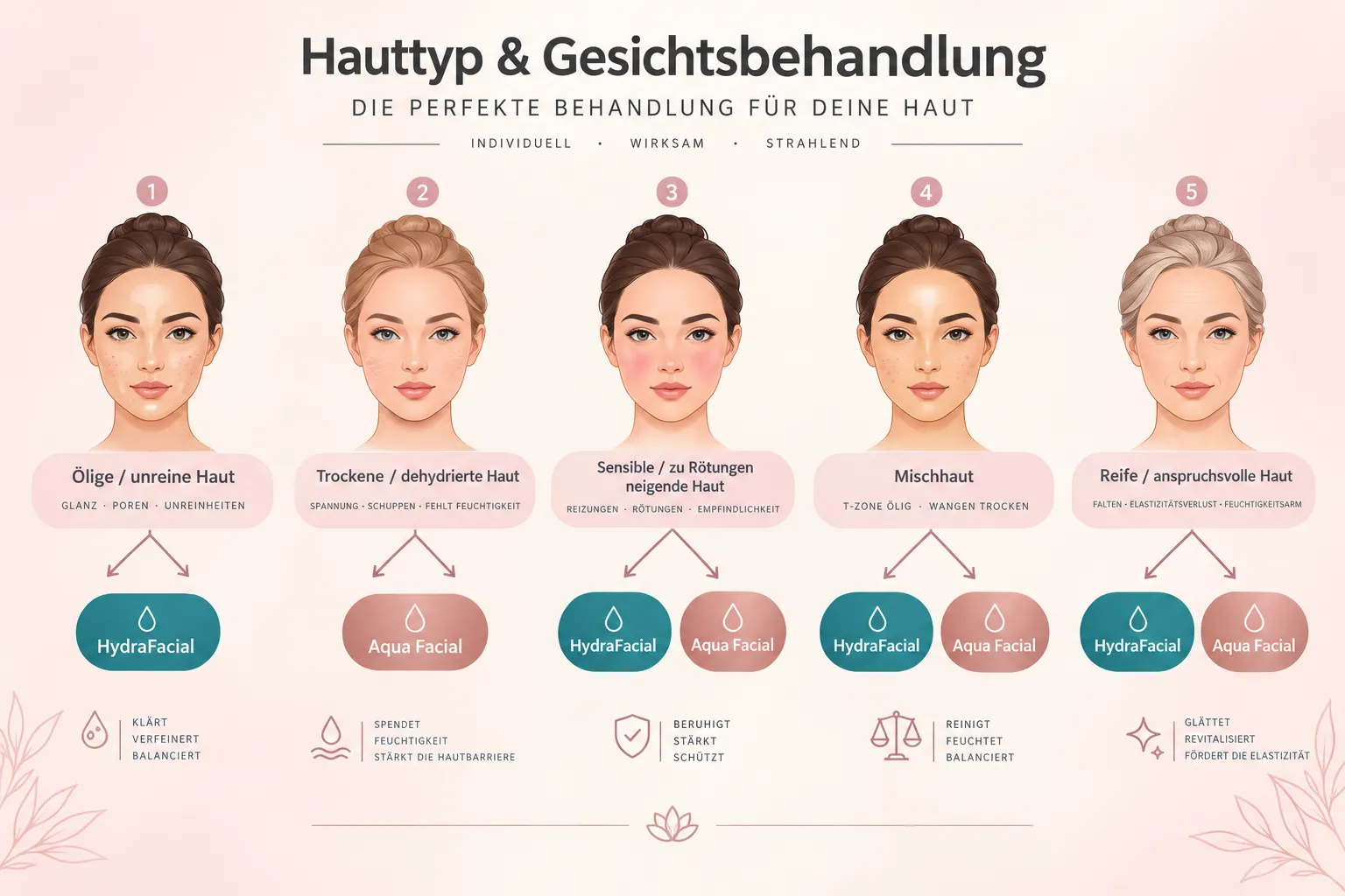 HydraFacial und Aqua Facial: Für welche Hauttypen geeignet?