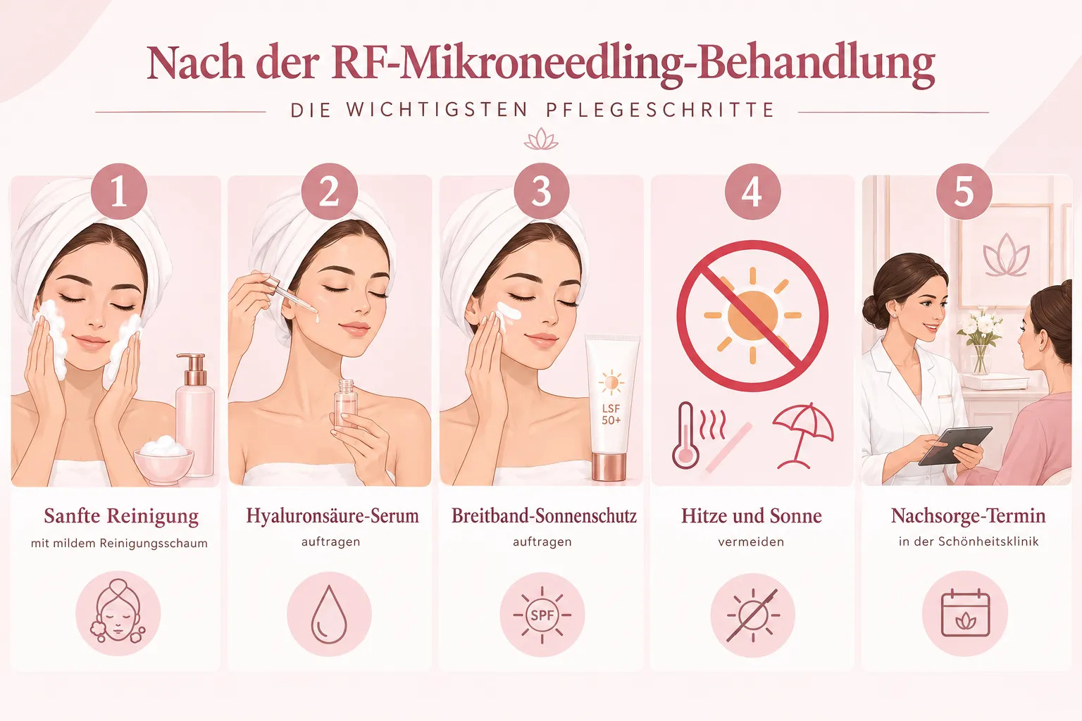 RF-Microneedling Aftercare: Was du unbedingt beachten solltest
