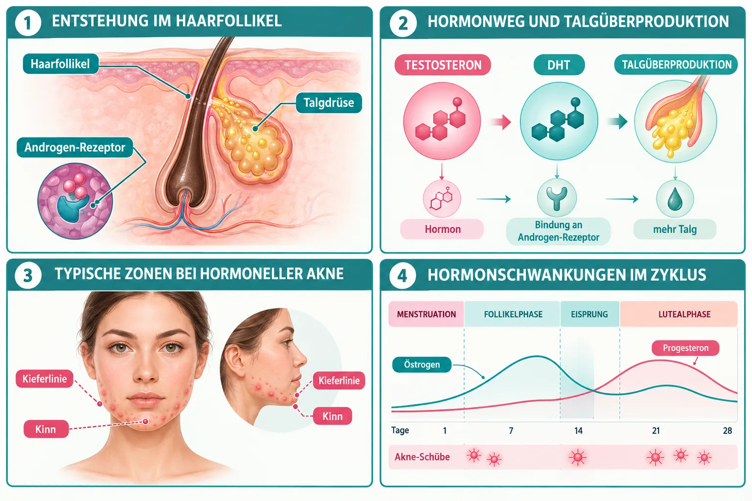 Was ist hormonelle Akne und wie entsteht sie?