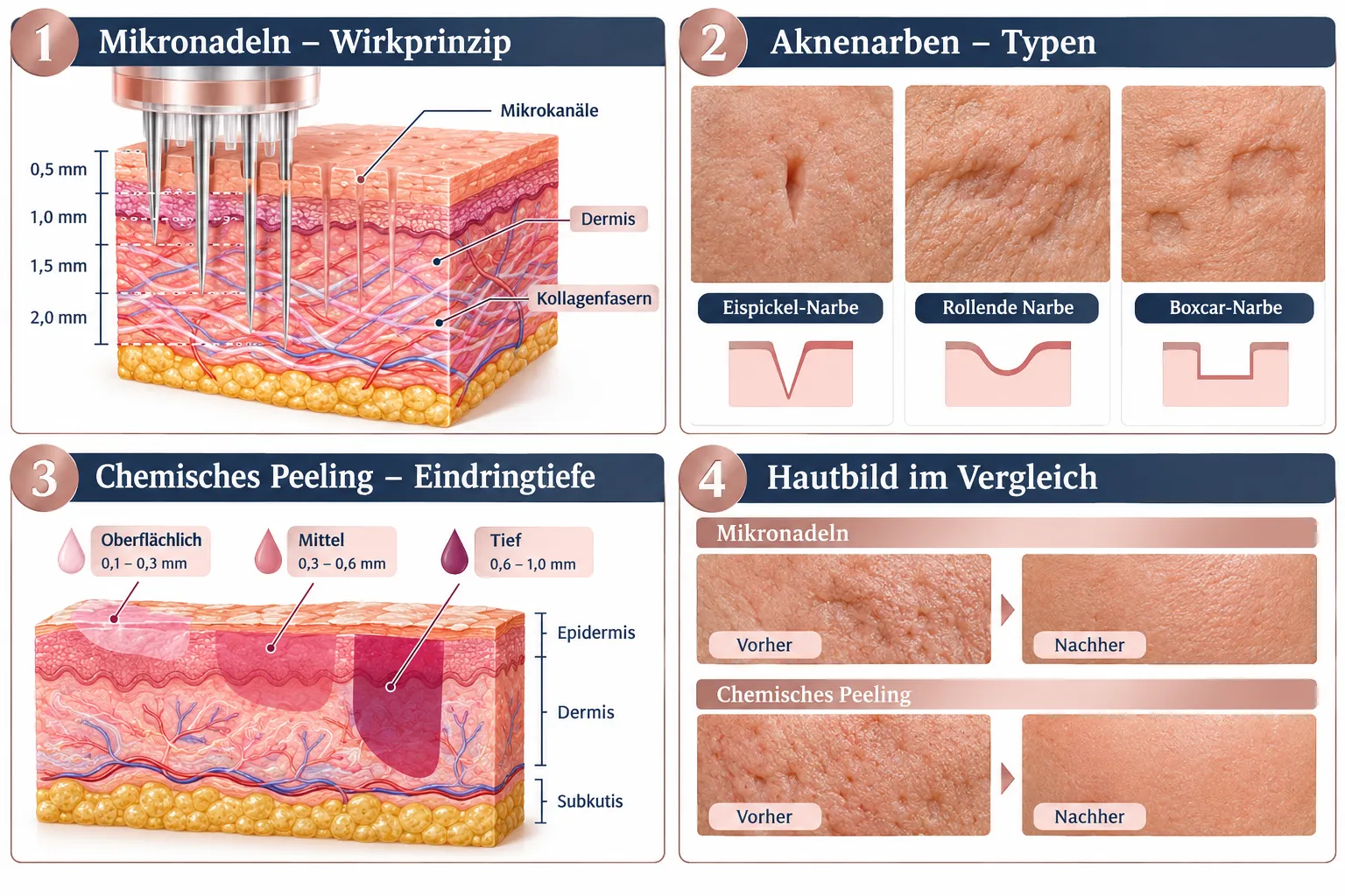 Was ist Microneedling und wie wirkt es bei Aknenarben?