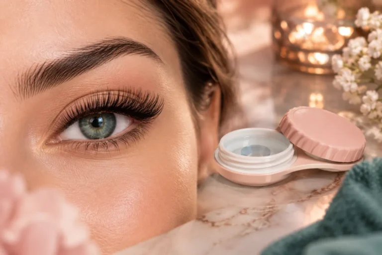 Wimpernverlängerung und Kontaktlinsen: Ist die Behandlung sicher und worauf sollte man achten?